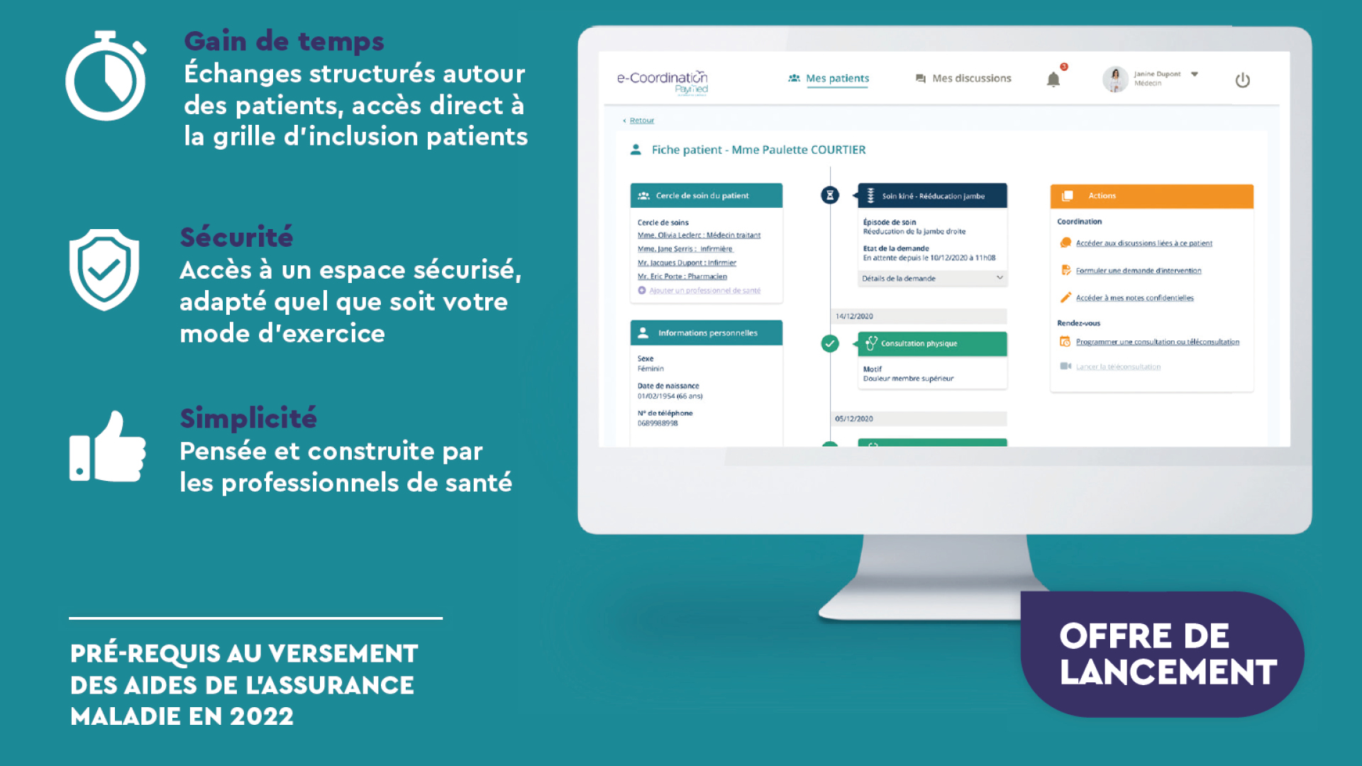 Paymed expérimente « e-Coordination » sur 10 départements